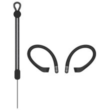Ganchos de Orelha com Fio de Memória Anti-Perda e Cordão para para Buds 3 Pro/3/3 FE, Suporte Esportivo Seguro para A Série Buds