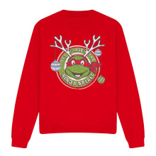 (XL, Red) Teenage Mutant Ninja Turtles Unisex Adult Into The Ninja Spirit Christmas Sweatshirt
