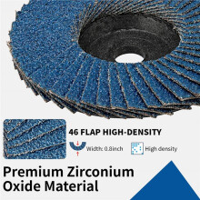 75mm Flat Flap Sanding Disc Grinding Wheel Rotating Abrasive Polishing Disc for Angle Grinder Metal Wood Grinding