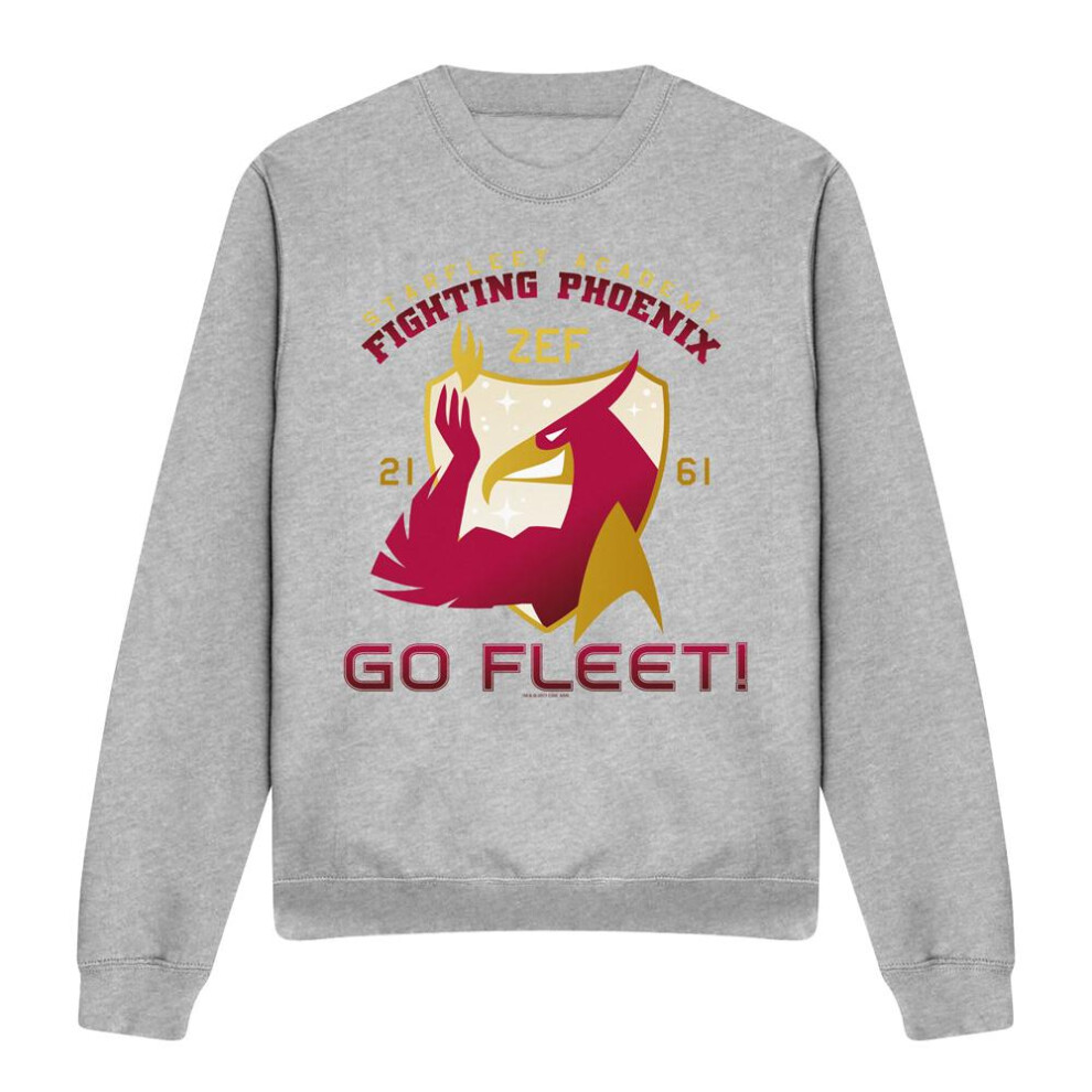 Star Trek (Xxl, Sport Heather) Unisex Adult Fighting Phoenix Sweatshirt Multicoloured