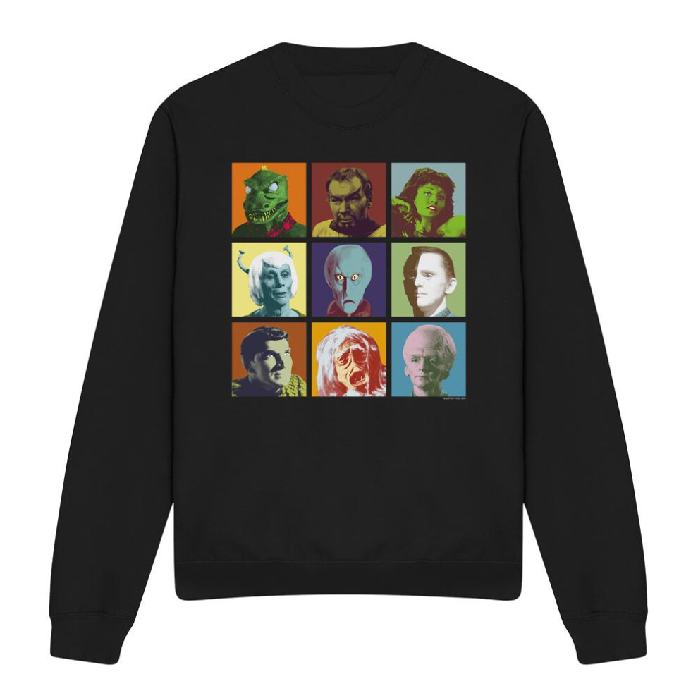 Star Trek (Xxl, Black) Unisex Adult Alien Squares Sweatshirt