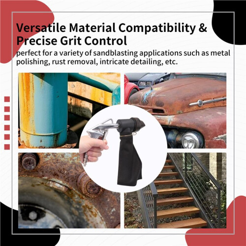 Pneumatic Sandblasting Tool Kit Sand Blasting Machine Set Versatile Sandblaster Handheld Polishing Machine Rust Remover 1