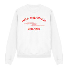 (XL, White) Star Trek Unisex Adult Shenzhou Athletic Sweatshirt