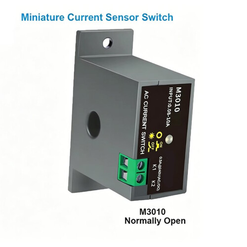 M3010 Miniatuurstroomschakelaar Normaal Open Ampèresensor Bewakingsrelais 0,05-10A Detecteerbaar