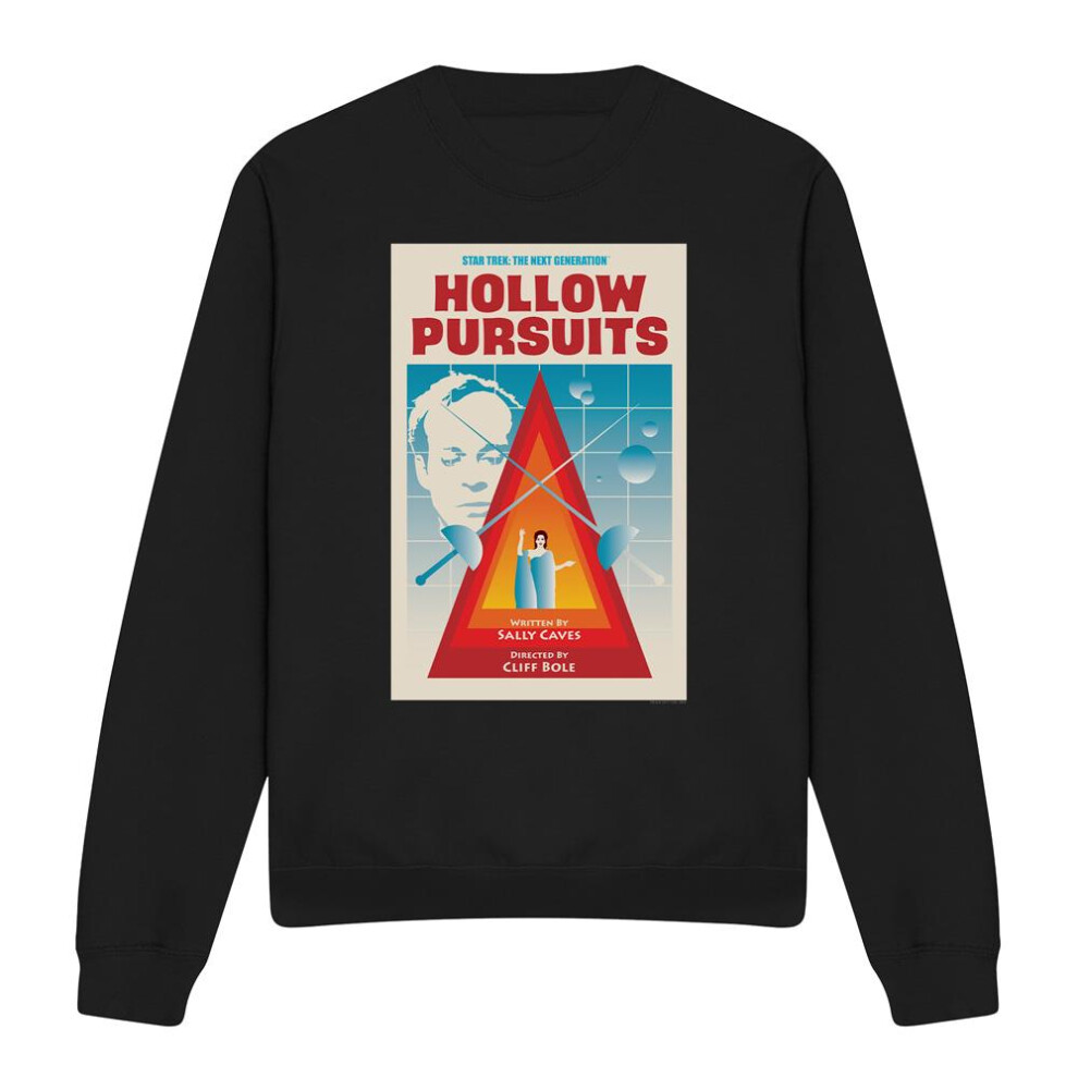 Star Trek (Xxl, ) Unisex Adult The Next Generation Season 3 Episode 21 Sweatshirt Black