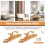 Screw Mount Curtain Tassel Tie Back tieback Wall Hooks 2PCS Gold Tone 3