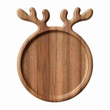Holz Weihnachtstablett Weihnachtsbaum Obstschale Home Snackteller Süßigkeitenteller Melonenkerne Trockenfrüchte Pizzateller S