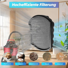Paquete de 6 Accesorios de Filtro para Aspiradora Sin Bolsa para  Serie 6, Filtro de Depósito de Polvo para  BGC41X36