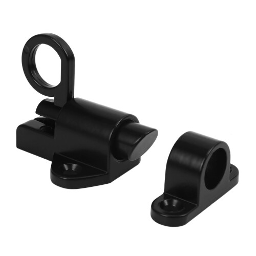 20X Aluminum Alloy Security Automatic Window Gate Lock Spring Bounce Door Bolt , Black 1