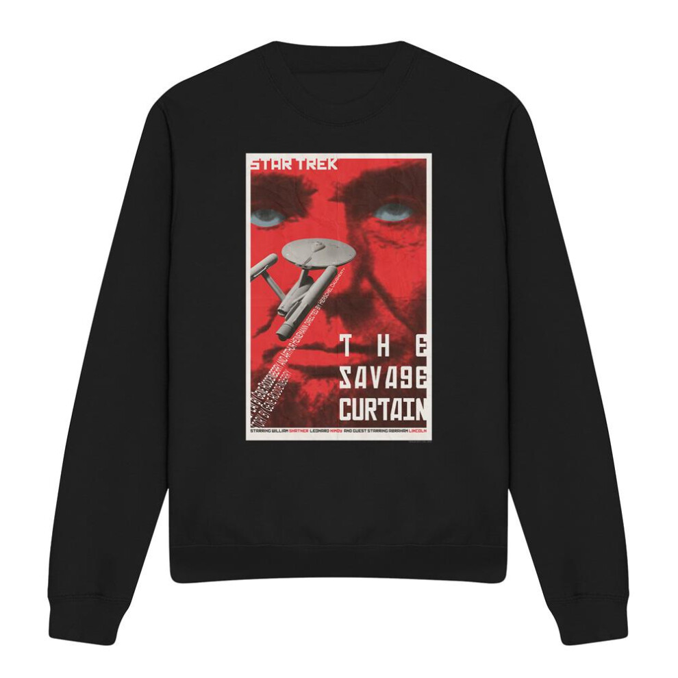 Star Trek (L, ) Unisex Adult The Original Series Episode 77 Sweatshirt Black