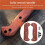 1 Pair Natural Solid Wood Handle Patch for Bk2 Knife Handle Modification Parts with Screw Handle Grips DIY Accessories,B 2