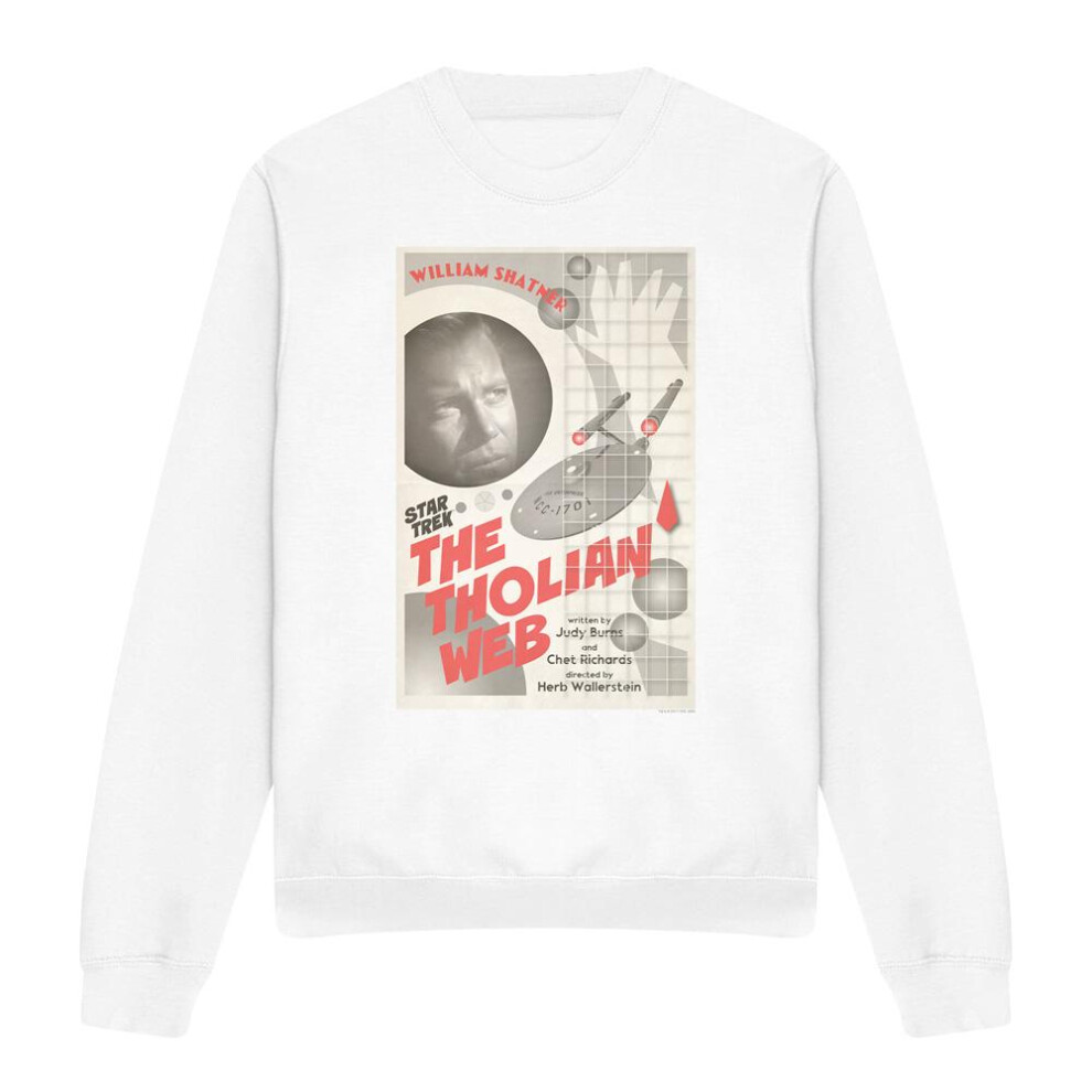 Star Trek (Xl, ) Unisex Adult The Original Series Episode 64 Sweatshirt White