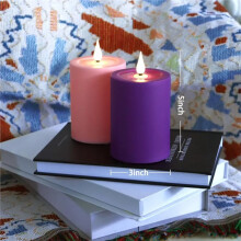 LED Candle LED Light Holiday Party Candle with Remote Control Timer Suitable for Home Room Decor Wedding Gift