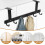 Black Towel Hook, Bathroom Wall Hook Rack with 6 Hooks Bedroom Coat Hook Kitchen Robe Hanger Wall Mount 3