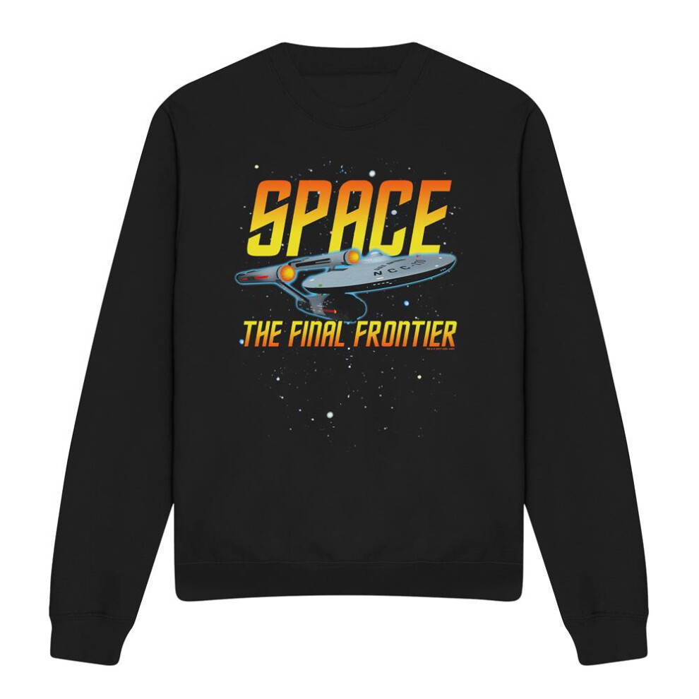 Star Trek (Xxl, ) Unisex Adult Space Sweatshirt Black