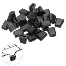 50pcs Hard Rubber Feet for Sink Grid Sink Protecter Black Rubber Wire Bumpers Sink Protectors for Kitchen Sink Rack