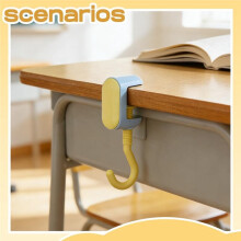 Gancho de Mesa Ajustável, Gancho Portátil para Mesa, Gancho de Fixação para Bolsas e Mochilas, Suporte para Bolsas e Carteiras.