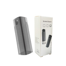 Black Computer Screen Cleaner Bottle Suitable for Office Computers Laptops Keyboards All Smartphone Screens (with Spare)