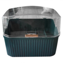 Lipstick Box Transparent Makeup Organizer Storage Box Lipstick Organizer Cosmetic Plastic Lipstick Display Storage-Green