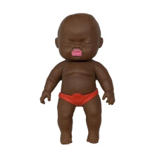 For Natasha Little Black Doll Stress Relief Toy  Rubber Black  Pinch Music Slow Rebound Release Stress Relief