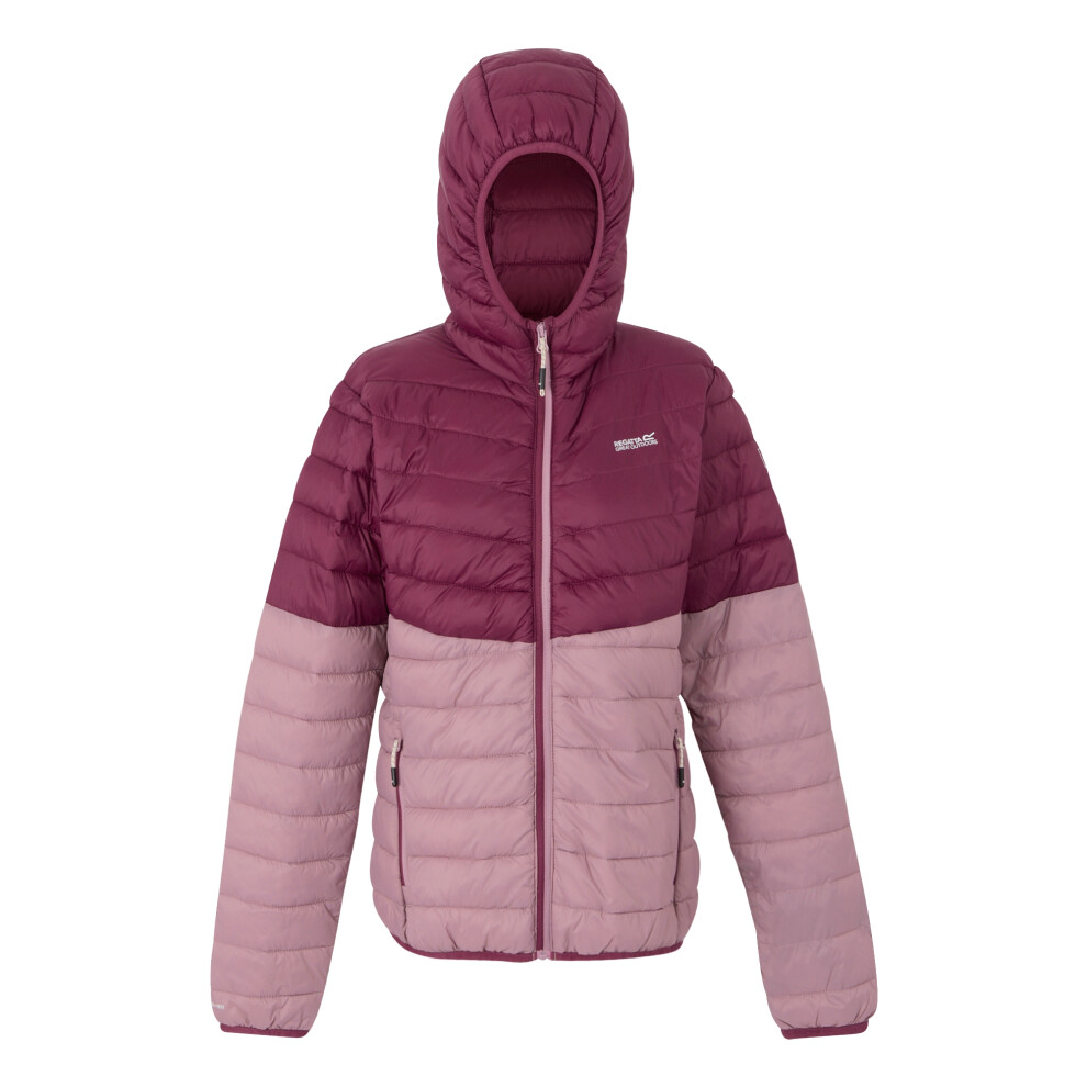 Regatta (8 Uk, Beaujolais/Lilas) Womens/Ladies Hillpack Iv Quilted Thin Lightweight Waterproof Jacket Multicoloured
