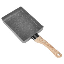 Frying Pan Tamagoyaki Omelette Black Non-Stick Pan Fry Egg Pan Pancake Kitchen Pot Only Use for Gas Cooker-Grey