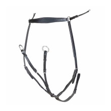 (Pony, Black) Velociti Lusso Leather Horse Breastplate