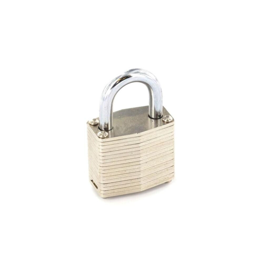(40Mm, Brass) Securit Brass Laminated Cylinder Padlock 5063300314197