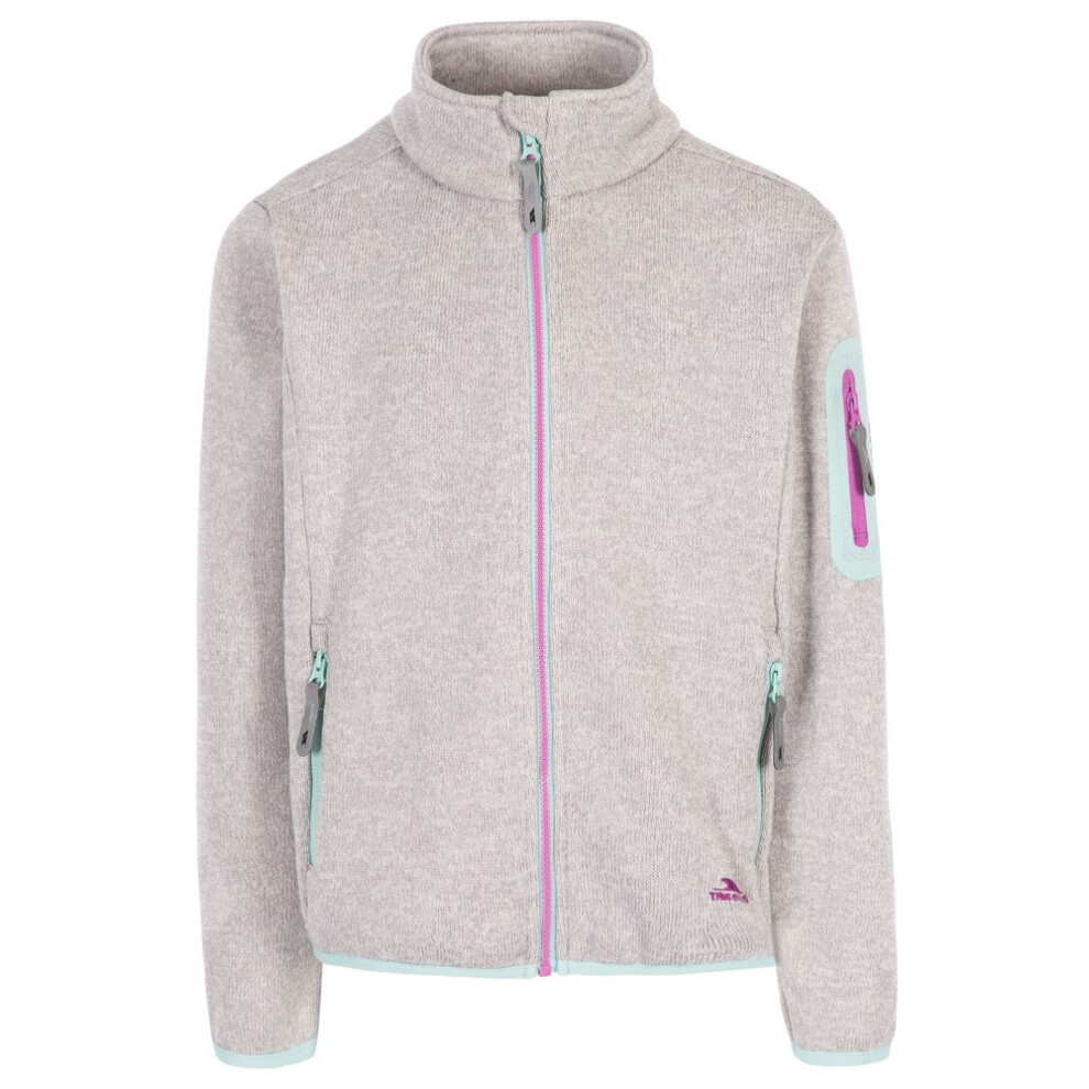 Trespass (7-8 Years, Pale Grey) Childrens/Kids Whisk At300 Fleece Jacket