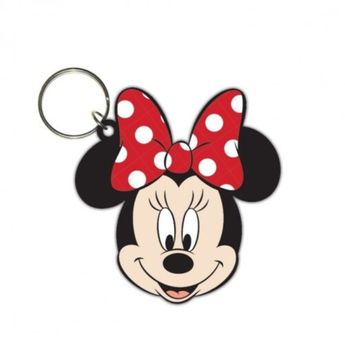 Minnie Mouse Minnie Mouse Head Rubber Keyring