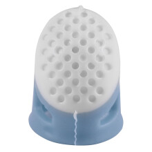 Household Sewing Diy Tools Thimble Finger Protector Quilting Accessories Comfortable Non-Slip Thimble Finger(Small Blue)