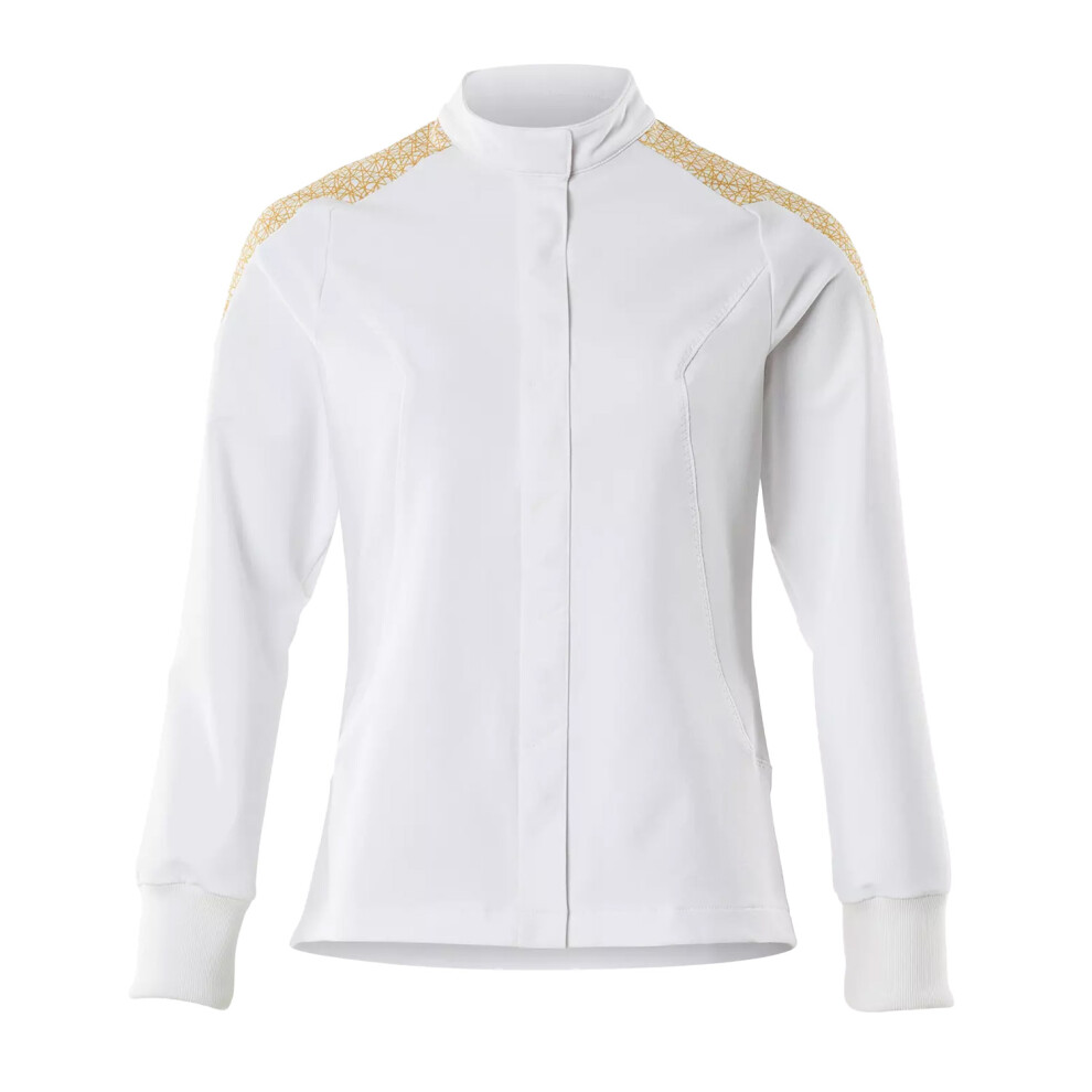 (3Xl, White/Curry) Mascot Womens/Ladies Food & Care Chef Jacket 5063852902798