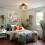 [Modern Black Ceiling Light] Modern Black Metal Ceiling Light | Flame Round Lampshade Pendant with E27 Socket 4