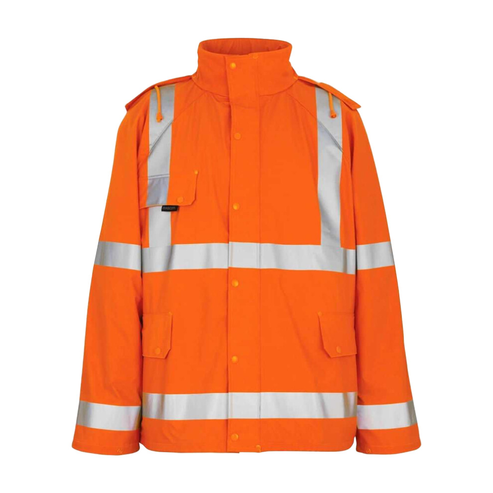 (Xs, Hi Vis Orange) Mascot Mens Safe Aqua Rain Jacket Blue,Orange 5063852840113