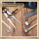 Leather Chisel Set, Prong Diamond Lacing Stitching Chisel Hole Punches Tool and Wing Divider for Leather Stitching 3