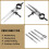 Leather Chisel Set, Prong Diamond Lacing Stitching Chisel Hole Punches Tool and Wing Divider for Leather Stitching 7