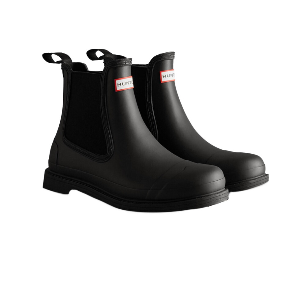 Hunter (7 Uk, ) Mens Commando Chelsea Boots Black