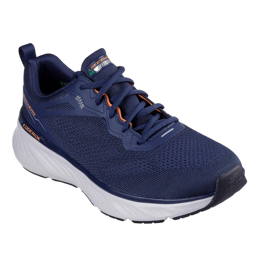 Skechers (6 Uk, Navy/Orange) Mens Edgeride Exxo Relaxed Fit Trainers