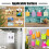 Self Adhesive Clips, 100PCS Plastic  Wall Hanging Clips for Office, Home, School Organization 3