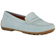 (3 UK, Light Blue) Geox Womens/Ladies Kosmopolis Suede Moccasins