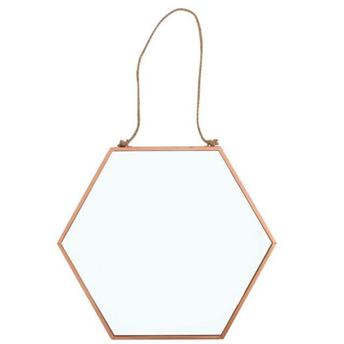 (Small, Copper) Something Different Geometric Mirror