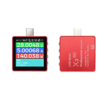 RK-X3 Spannings- en Stroomtester USB-Snellaaddetector Laptop-Oplaaddetector, Mobiele Snellaaddetector voor Laptops