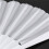 5X Plastic Fabric Hand Foldable Fan for Ladies Men White 8