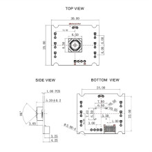 Module Caméra USB 2 MP avec Mise au Point Automatique OV2720, 30 Images/Seconde, Objectif Autofocus, Module Caméra Branchez et Jouez Sans Distorsion