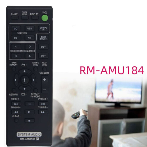 Remote Control for  RM-AMU184  Hi-Fi Audio System Television Controller 2