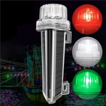 Lampe de Signalisation Marine Solaire Étanche pour la Pêche de Nuit, avec Détecteur de Mouvement et Contrôle Intelligent de la Luminosité
