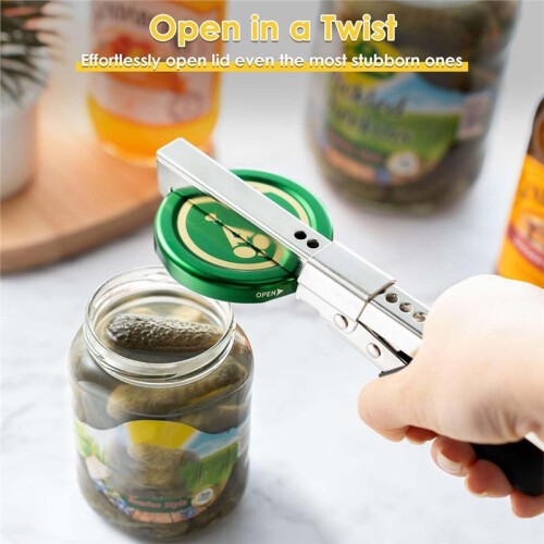 2-Pack Adjustable Jar Openers Comfort Grip for Arthritis and Weak Hands Extendable and Adjustable Can Opener 2