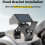 Motorcycle Ebike Solar Power Clock with Date Week Temperature LCD Backlit Display Waterproof Thermometer with Stand C 9