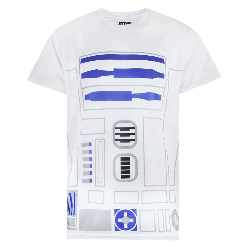 Star Wars (M, ) Mens R2d2 Costume T-Shirt White