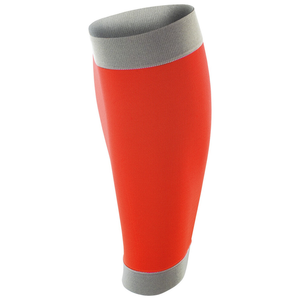 Spiro Orange/Grey (L, Neon ) Unisex Adult Compression Calf Support